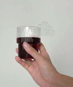 Acrylic cloud shaped drink topper with name