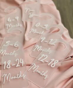 Acrylic baby closet divider